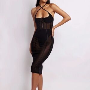 Meshki Jonee Ring Corset Midi Dress